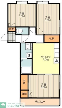 エステートピア青山の物件間取画像